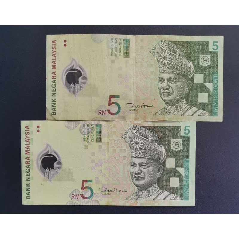 uang 5 ringgit Malaysia polymer lama
