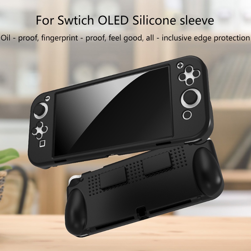 Case Cover Grip Bahan Silikon Dengan Switch Oled Controllers