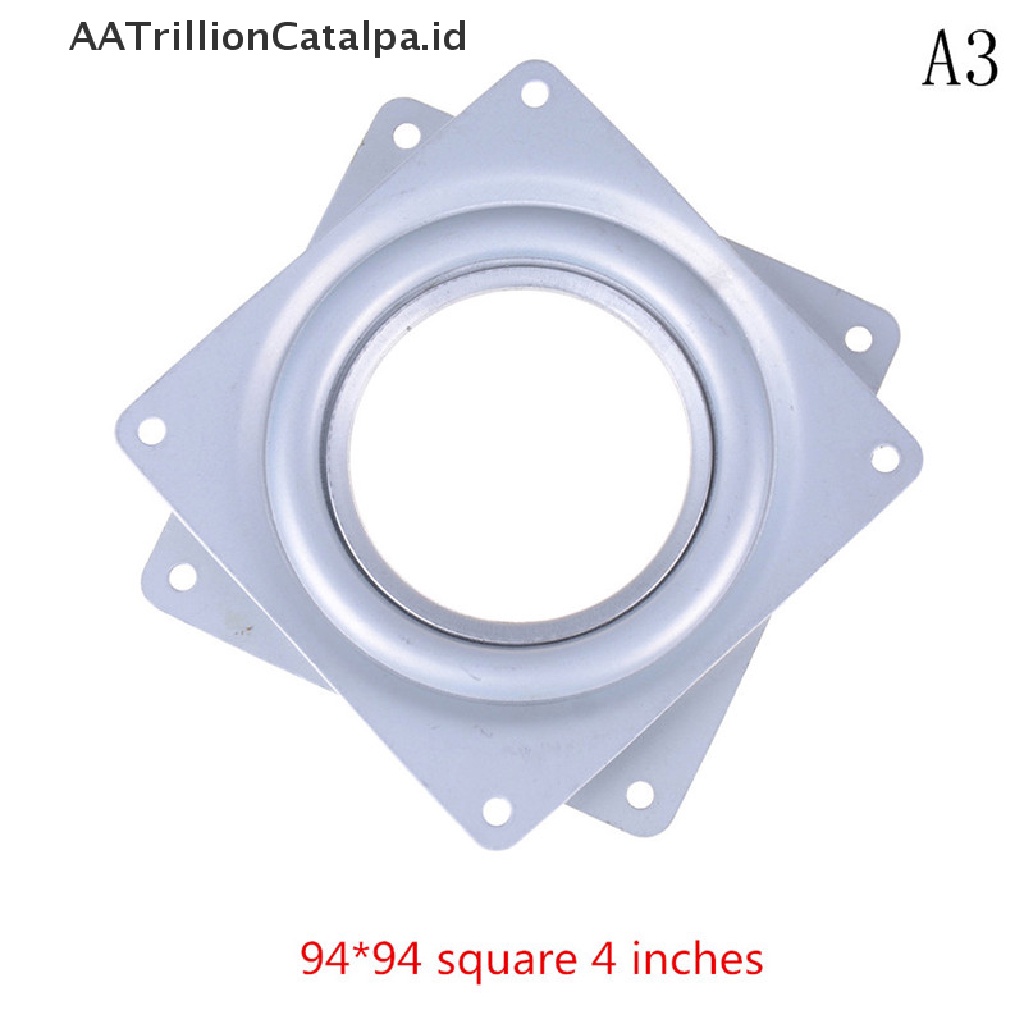 【AATrillionCatalpa】 Metal Lazy Susan Bearing Rotating Swivel Turntable Plate Desk Table ID