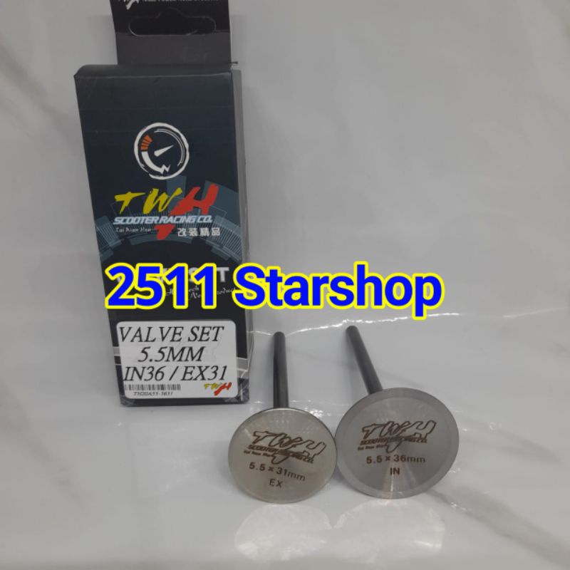 Klep 36/31 Batang 5.5 TWH racing- Klep 36 31 btg 5.5 TWH non Moto1 GF racing