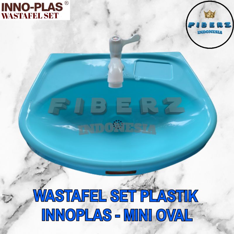 FIBERZ - INNOPLAS - Washtafel - Wastafel Portable Plastik Set MINI - OVAL High Quality