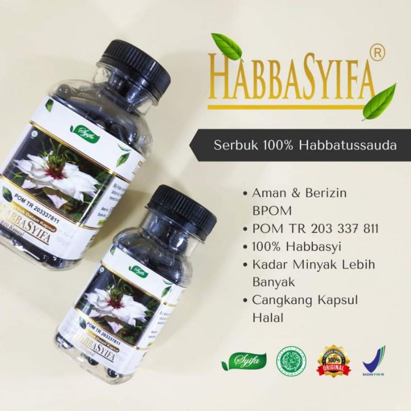 Habbatussauda Habbasyifa Serbuk 210kapsul ORIGINAL Ijin BPOM