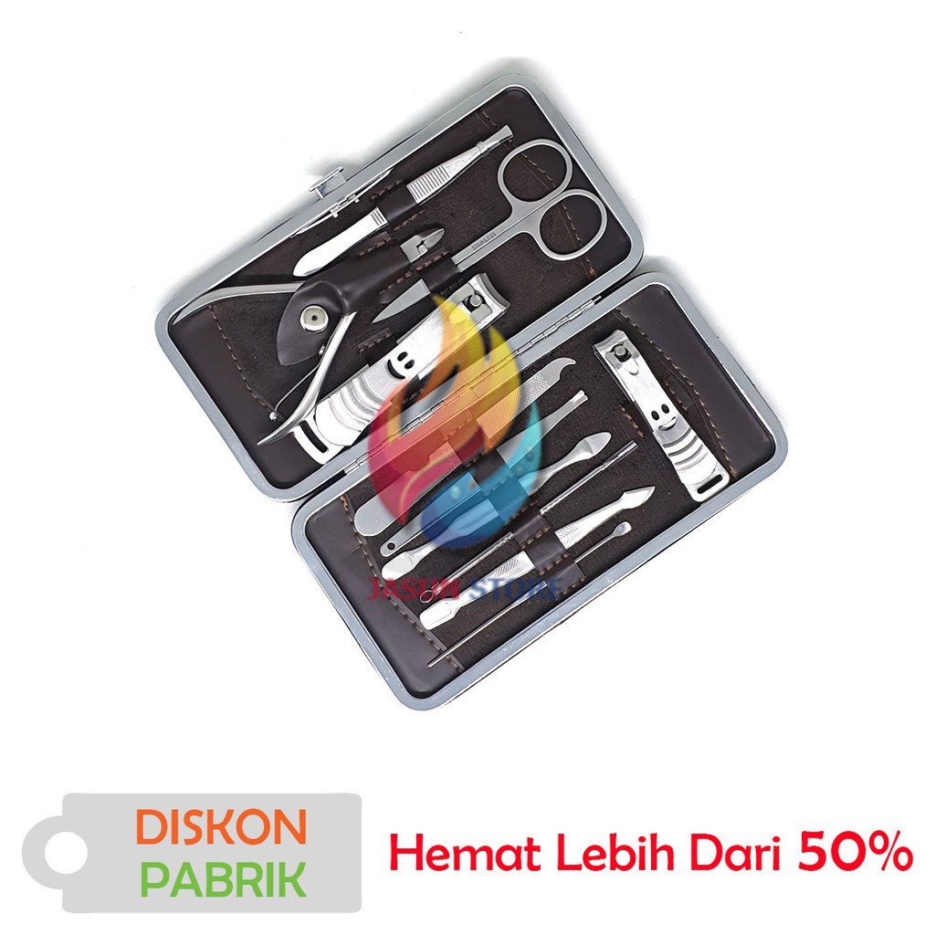 Gunting Kuku Set 11 in 1 LV 233 Manikur Pedikur Manicure Set