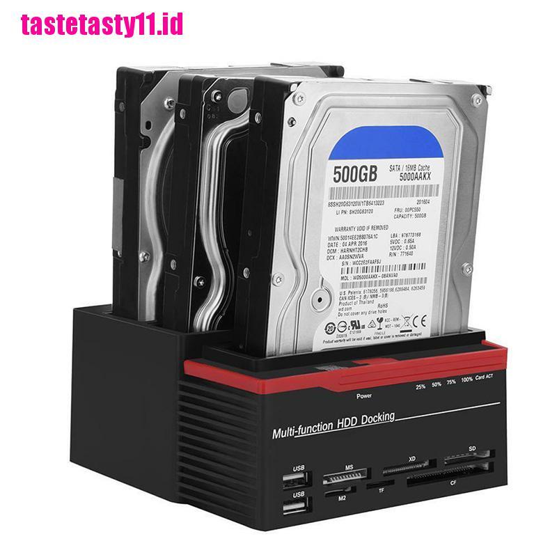 【TTID】External Triple SATA IDE HDD Docking Station 2.5''/3.5''Hard Drive Card R