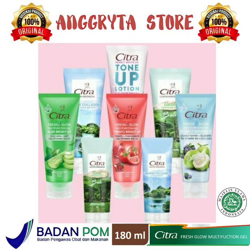 Jual Citra Gel Multifungsi Tomato Bright UV / Aloe Bright UV / Fresh