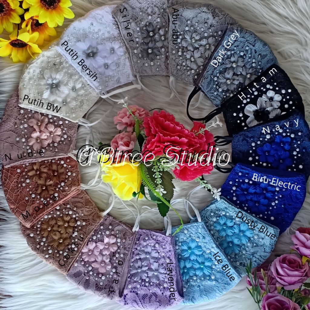 Masker brukat brokat utk akad nikah ijab pesta wedding nikah ijab resepsi pengantin kondangan nikah