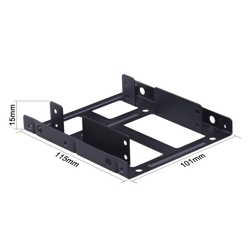 HSEN Enclosure Exernal HDD / SSD 2.5 Inch to 3.5 Inch 2 Bay