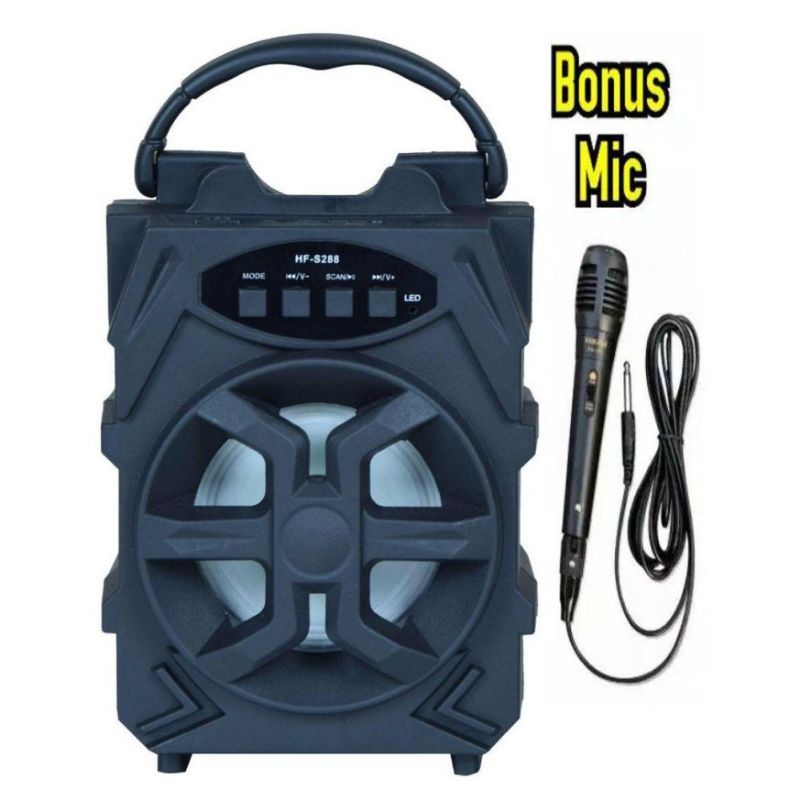 COD SPEAKER BLUETOOTH KARAOKE  HF S288/XTM-5009 BONUS MIC KABEL KARAOKE X-BASS//SALON AKTIF HF S288/XTM-5009 PLUS MIC KARAOKE//SPEAKER KARAOKE MINI//SPEAKER TENTENGAN