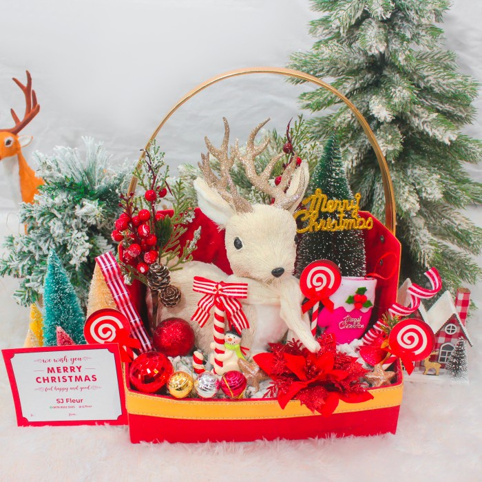 

Paket dekorasi hampers natal christmas parcel 1