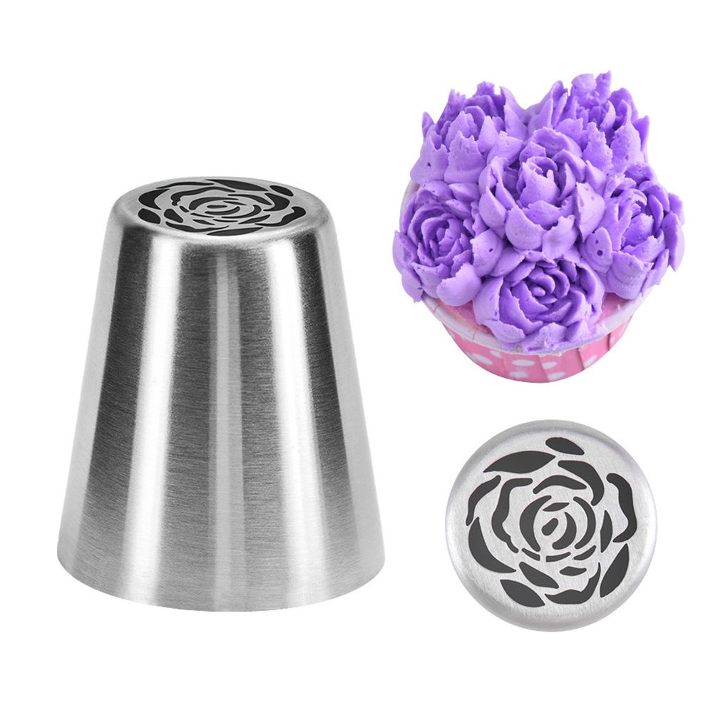 PREVALENT Tools Christmas Flower Frosting Tip Cupcake Cake Decorating Tips Russian Piping Tips Cream Pastry Party Baking Supplies Birthday Icing Piping Nozzles