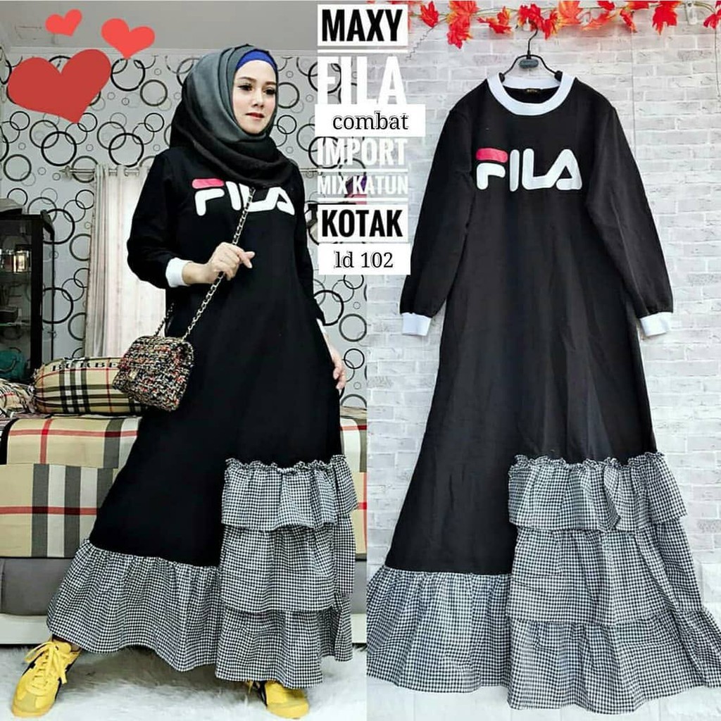 Baju Fila Temukan Harga Dan Penawaran Dress Muslim Online Terbaik