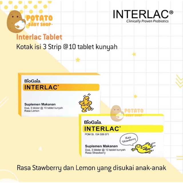 Interlac Probiotics - Tablet Kunyah