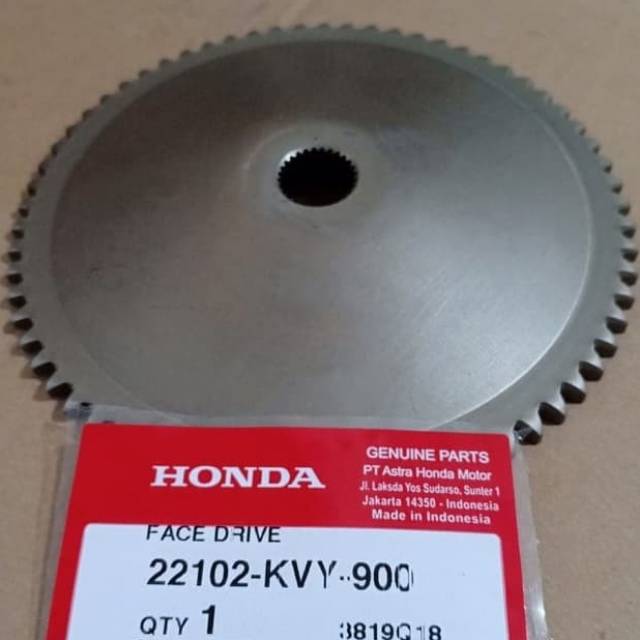 22102KVY900 Face Drive /pully depan cvt beat Karbu puli depan beat Karbu puli depan Scoopy karbu