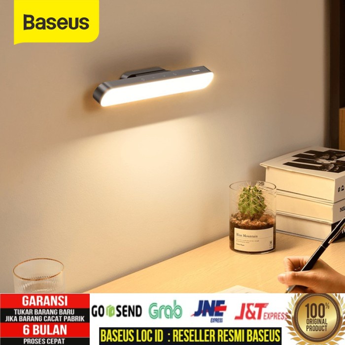 Baseus Magnetic Lampu Meja Lampu Baca Lampu Belajar Lampu Tidur