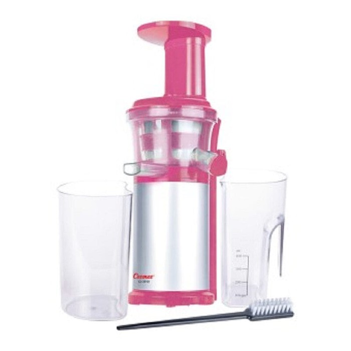 Cosmos CJ-3910 Slow Juicer Mesin Jus Pengejus Dapur Blender Buah Pink 800ml