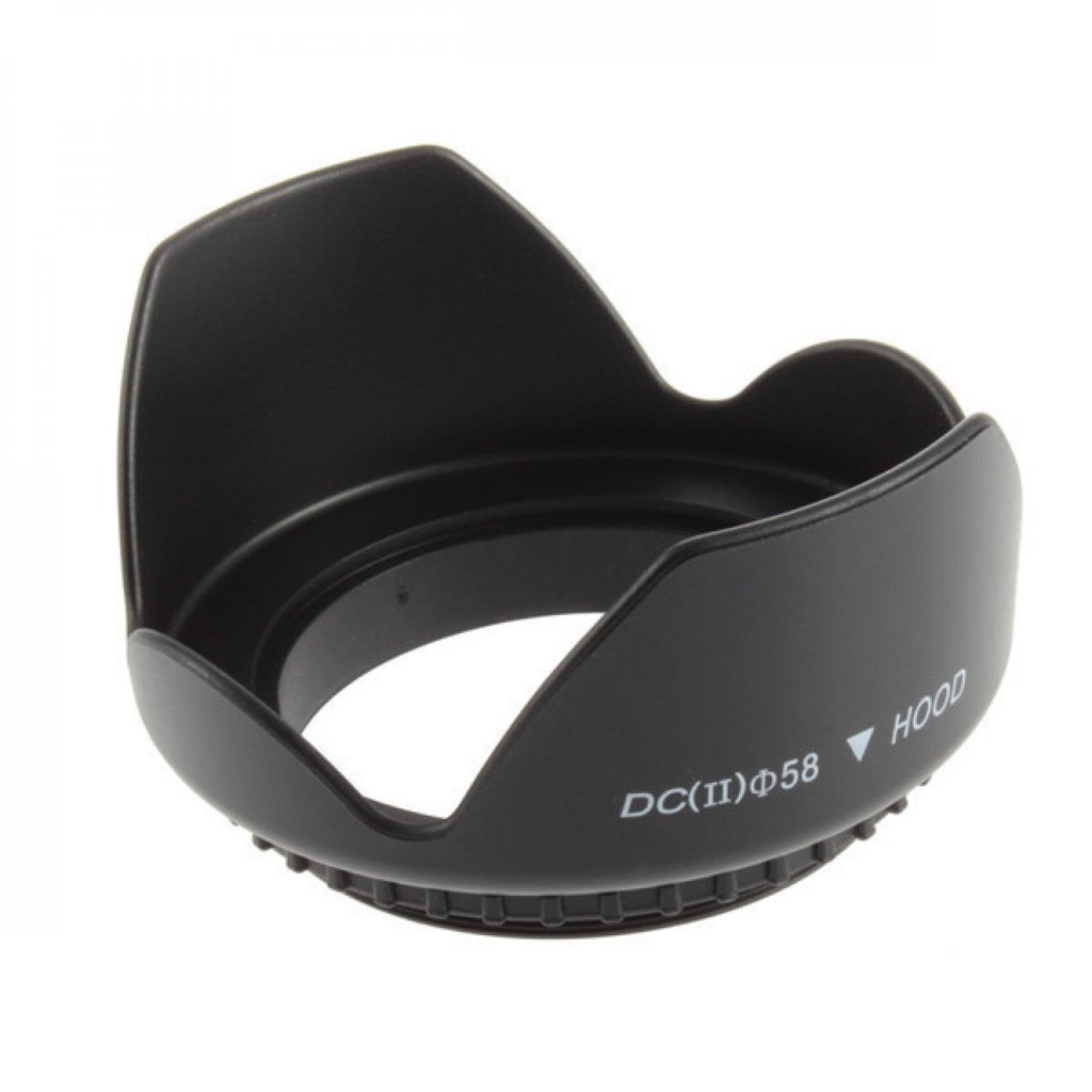 Ikacha Lens Hood for Cameras 58mm (Screw Mount) - EW-73B [Hitam]