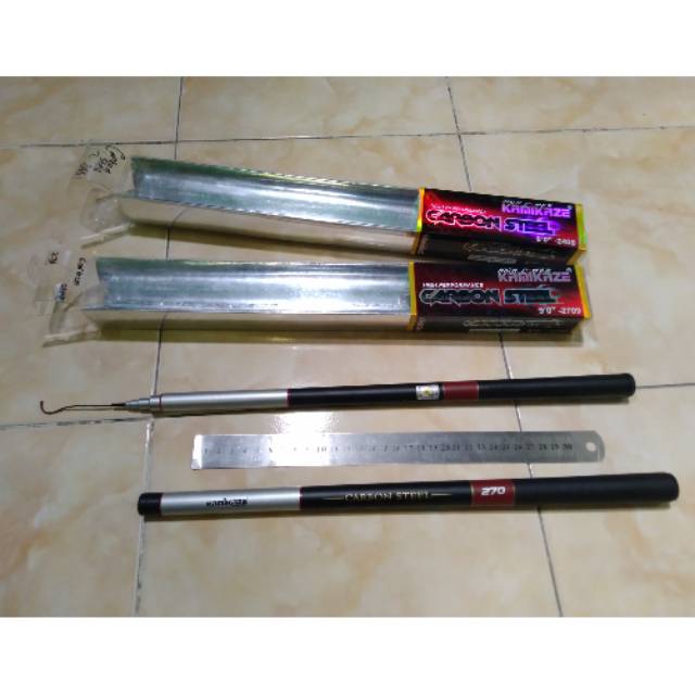 Tegek Kamikaze Carbon Steel 2,4m 2,7m Tegek Carbon Rod