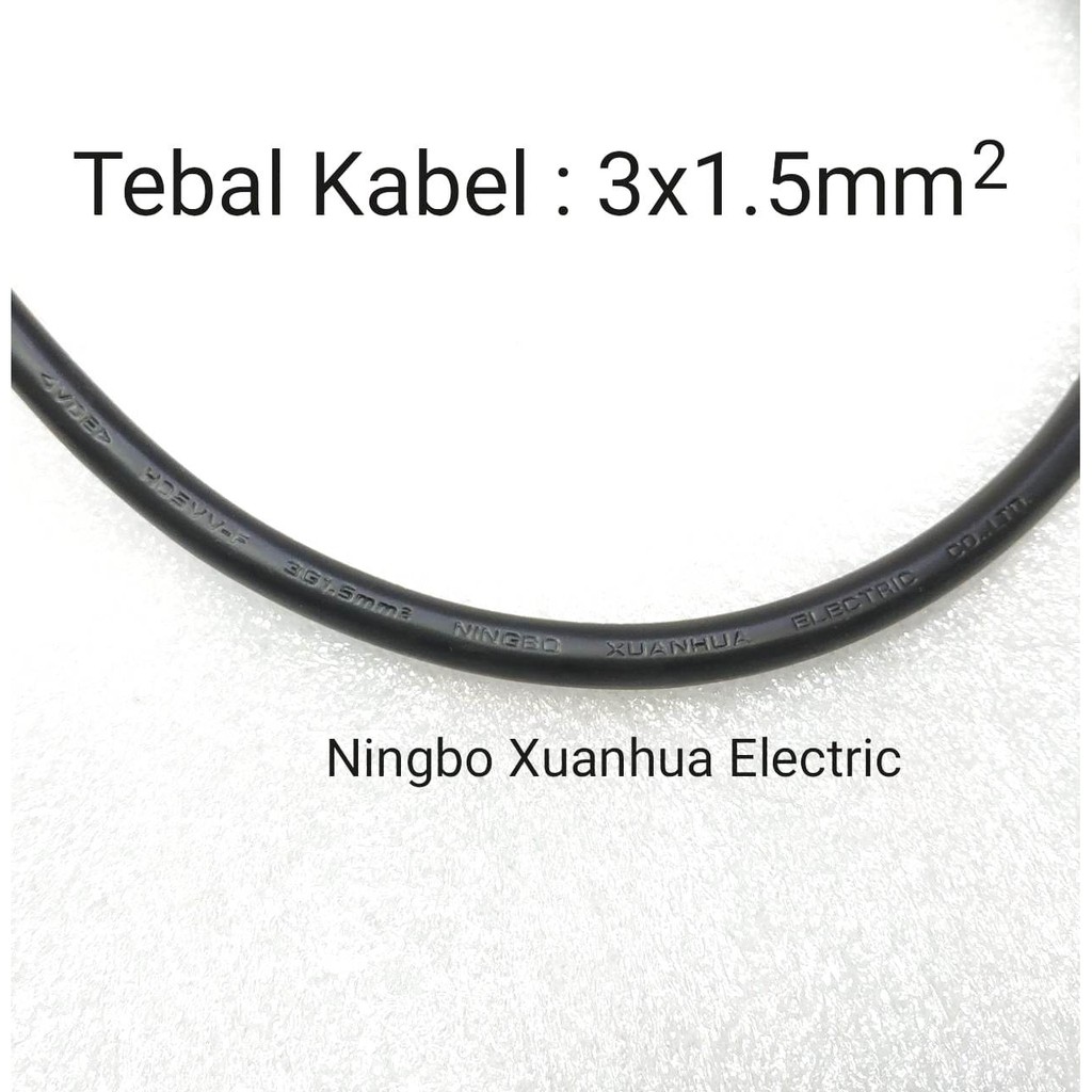 Kabel UPS CPU C14 to Socket EU 2 pin Lubang Steker Colokan Listrik