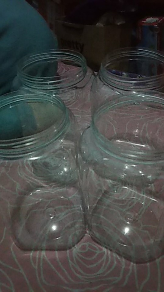 Ekspedisi Toples Plastik Kotak Tinggi 2 Liter Tanpa Tutup