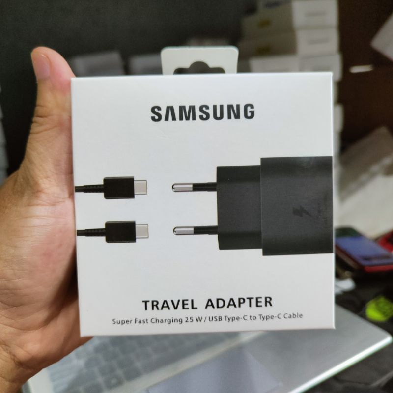 CHARGER SAMSUNG 25W FAST CHARGING TYPE C TO C ORIGINAL A70 A71 A72