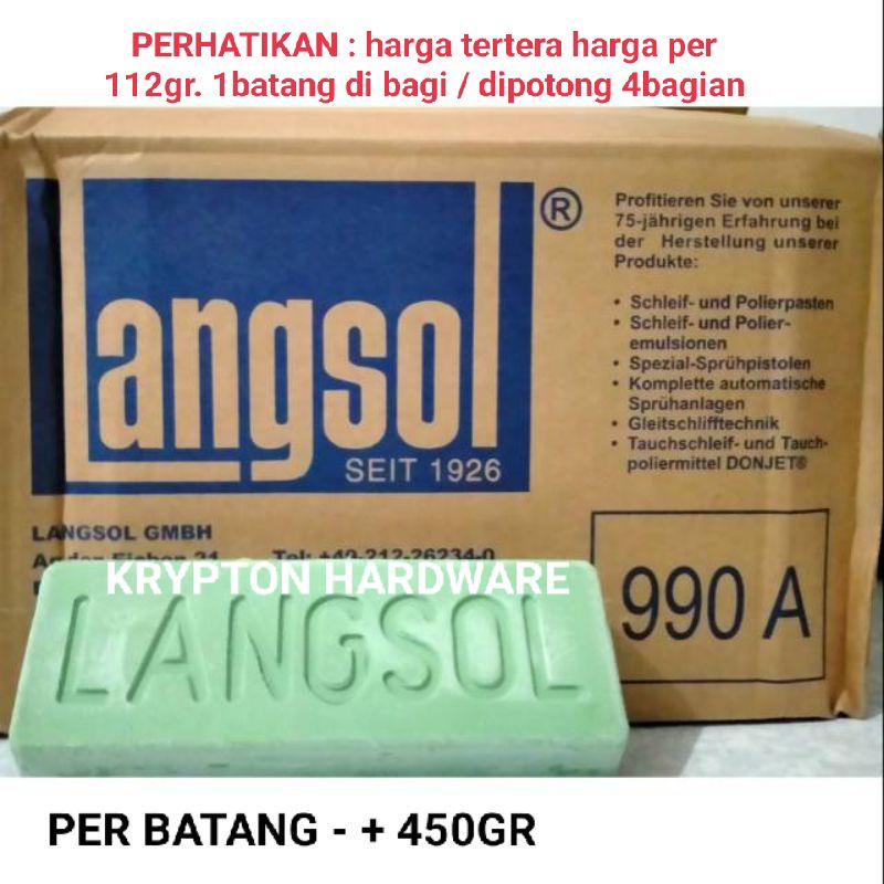 BATU HIJAU LANGSOL 112GR ( kurang lebih ) PENGKILAP LOGAM GERMANY 100% ORIGINAL