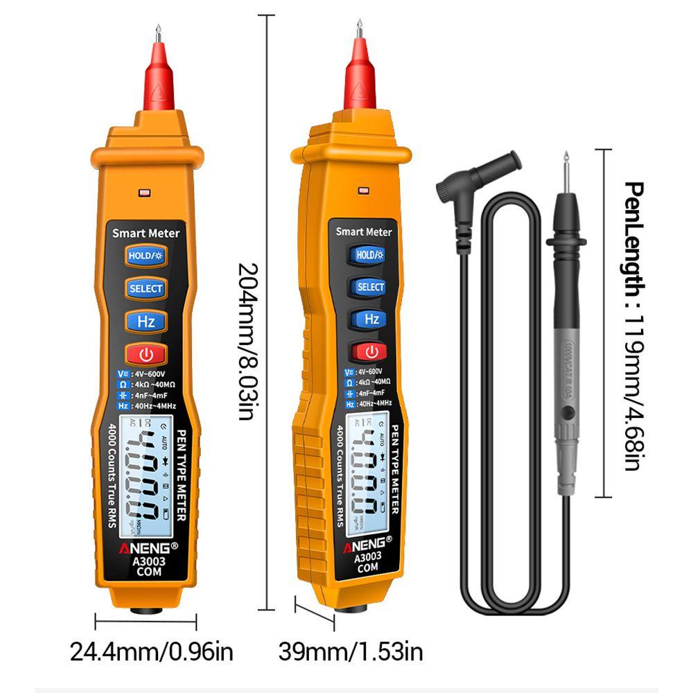 Solighter Digital Multimeter ANENG A3003 4000menghitung AC/DC Profesional Smart Meter