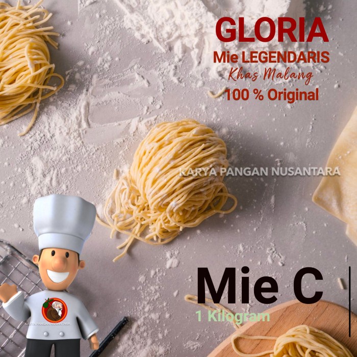 MIE MENTAH MIE PANGSIT GLORIA MALANG MI PANGSIT MIE MENTAH C 1KG