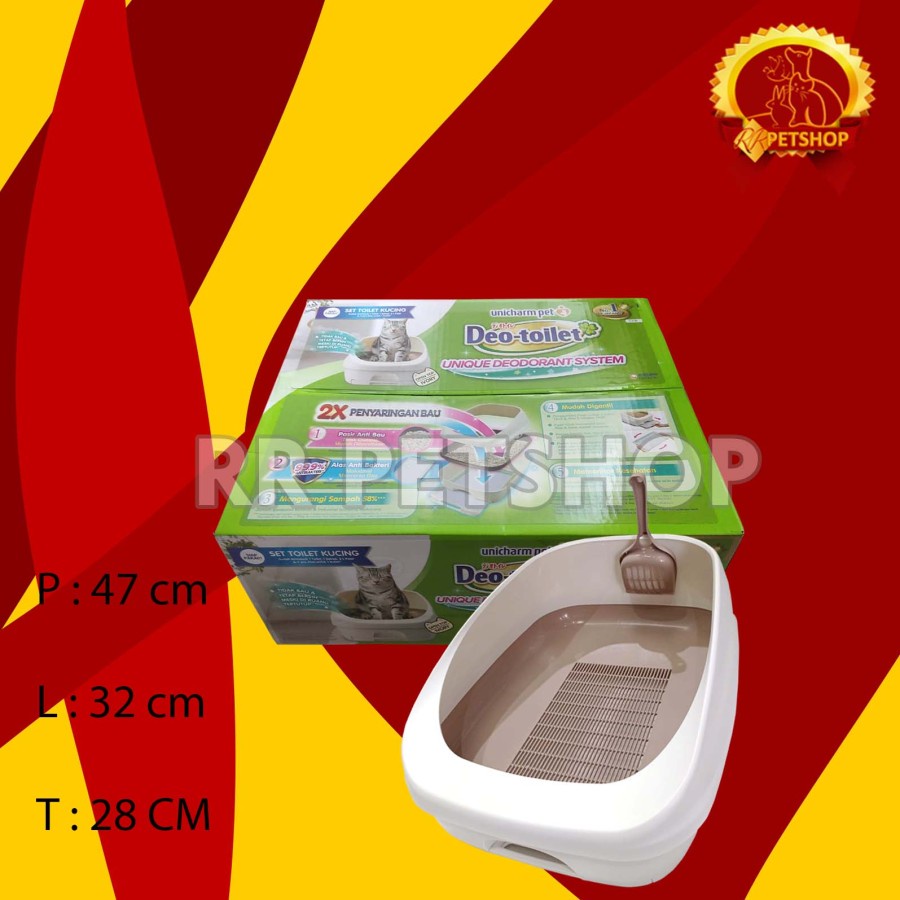 Unicharm Pet Deo Toilet Cat Litter Litter Box Bak Pasir