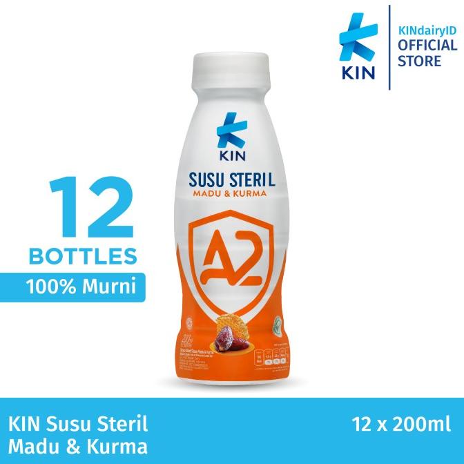 

[COD] KIN Susu Steril Madu & Kurma 200 ml 12 pcs [COD]