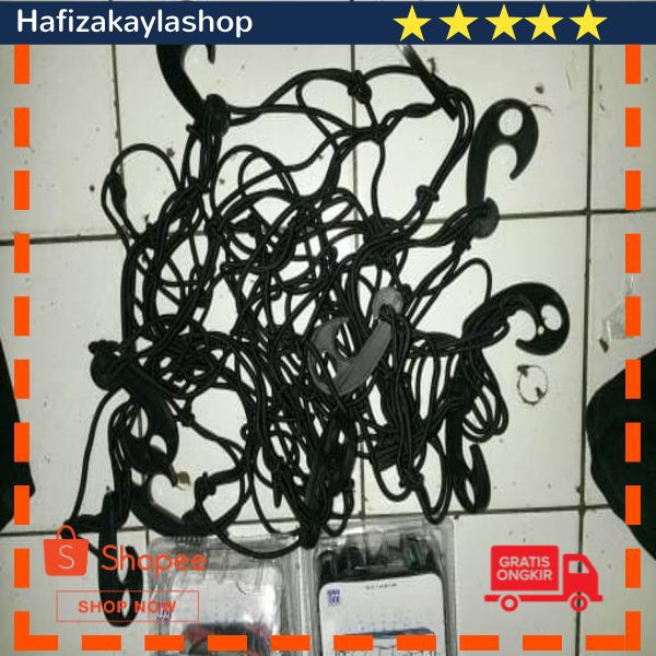 Terlaris Cargo Net Atas Bagasi/Jaring Bagasi Atas Untuk Mudik Elegan