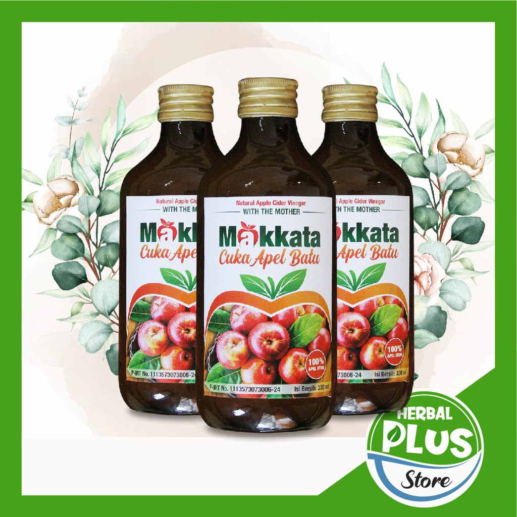 

CUKA APEL Batu Malang MAKKATA Organic Apple Cider Vinegar Original 100% Apel Utuh