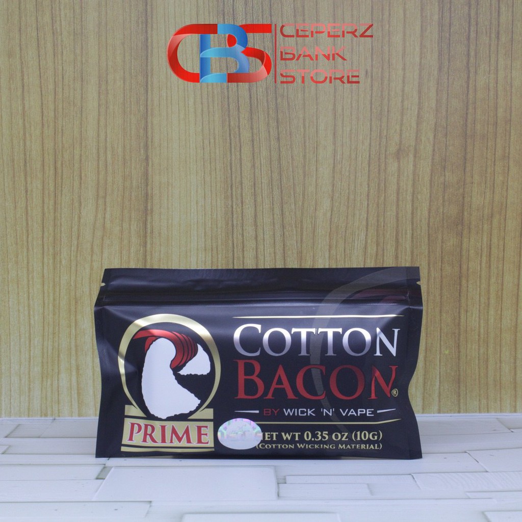 AUTHENTIC COTTON BACON PRIME ORGANIC COTTON FIBRE BY WICK 'N VAPE