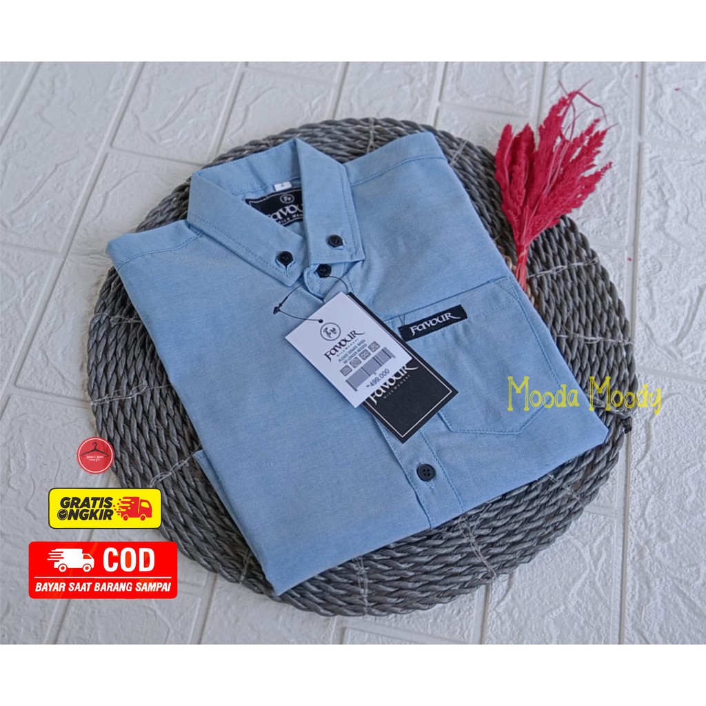 Promo Bulan Ini Kemeja Anak Pria Lengan Pendek Warna Hijau Mint/ Kemeja Anak Laki Laki Import/