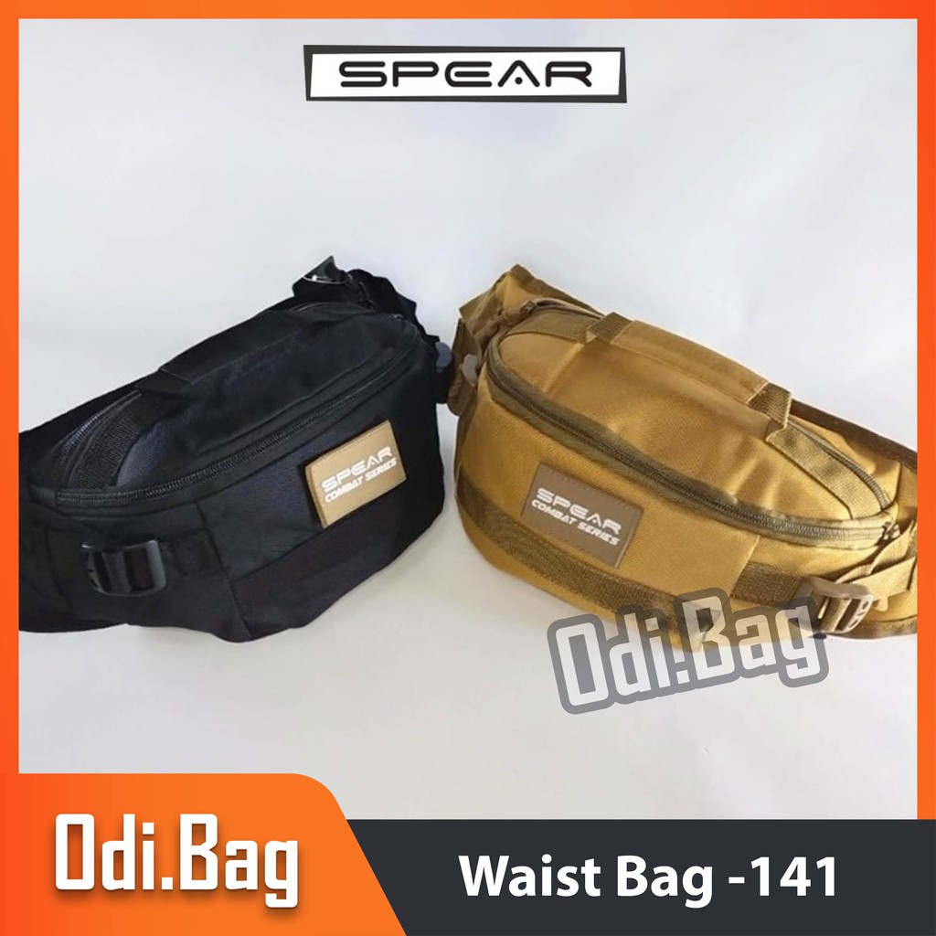 Tas Pinggang Pria Waistbag Polyster Anti Air Tas Waist Bag WB Import Original WB-141