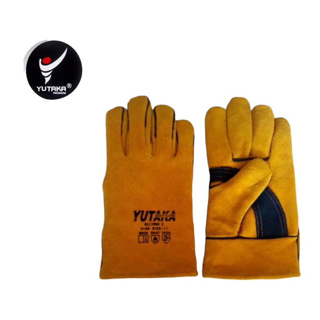 Sarung Tangan Las Yutaka 11 Inch Kulit Nyaman