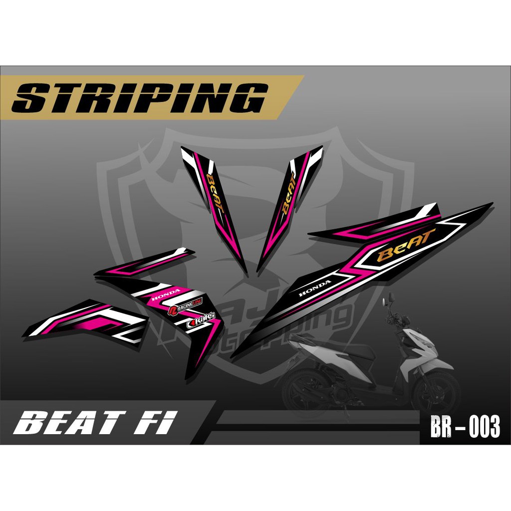 Striping Motor Honda Beat ESP 2016 2017 2018 2019 FI custom RB 003
