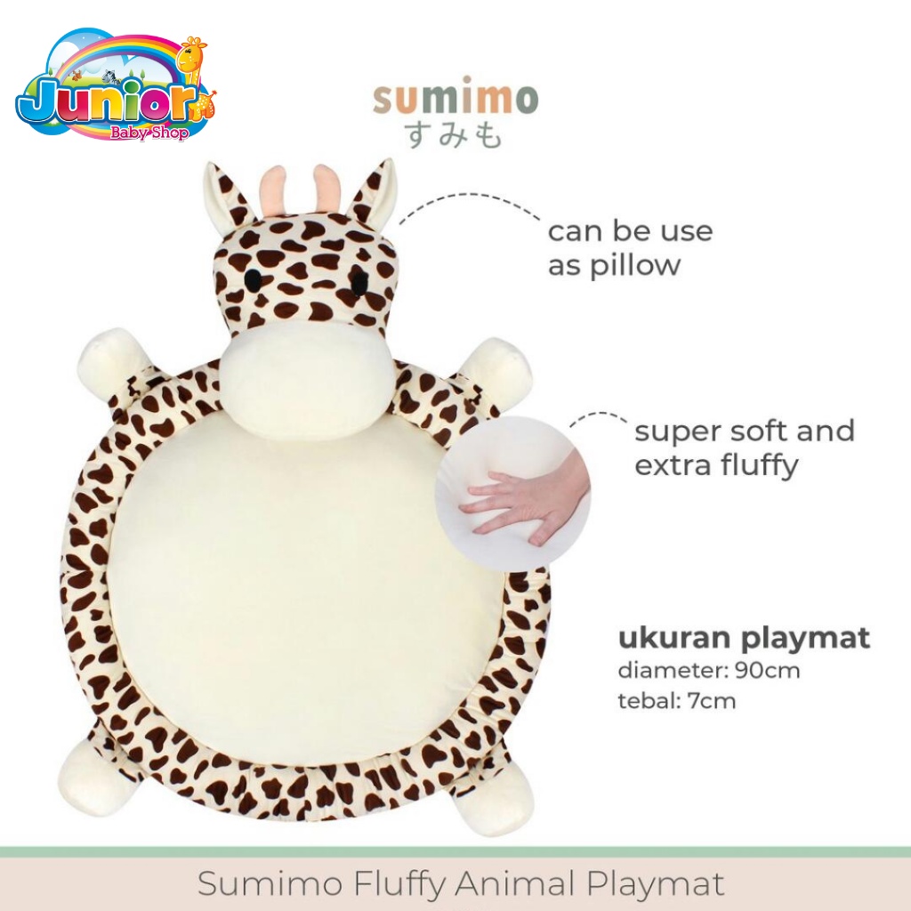 Playmat Alas Tidur Soft Pillow Animal Head