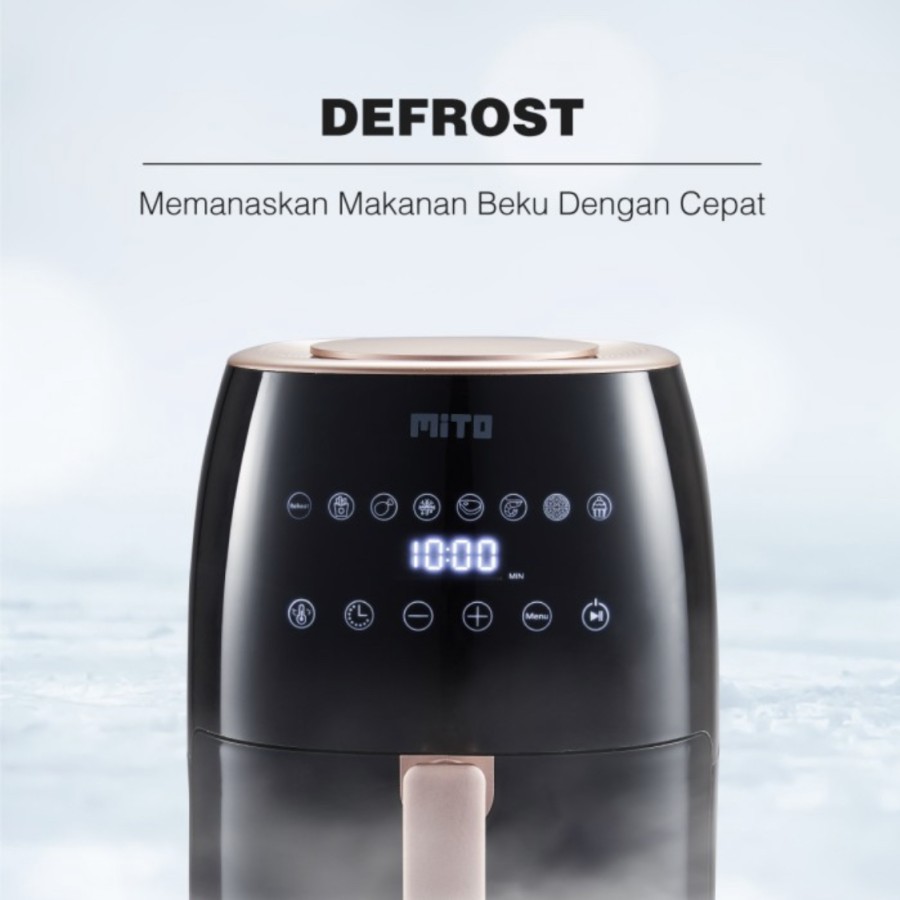 Mito Air Fryer DigiFry AF2 Low Watt Warna Elegant Bergaransi Resmi