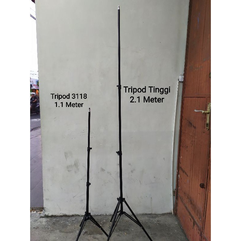 Tripod Tinggi 2.1 Meter Kokoh Stabil Untuk Kamera handphone ringlight dan perangkat laiinnya