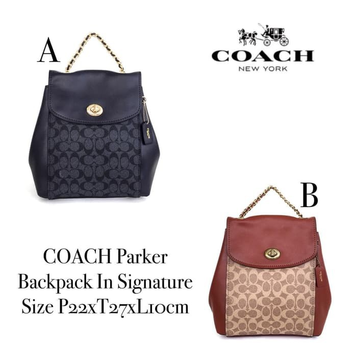 Tas Coach Grade ORI Mirror Import Parker Backpack Ransel Wanita Kado