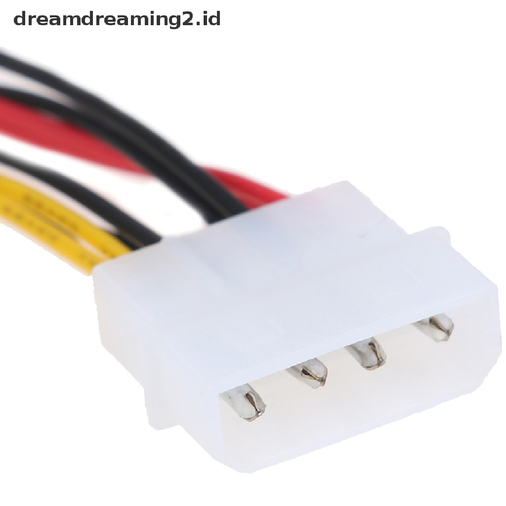 (Hot Style You Like) Kabel Power Adapter 4-pin Molex / Ide Ke 3-pin Untuk Cpu / Chasis / Case Kipas Angin