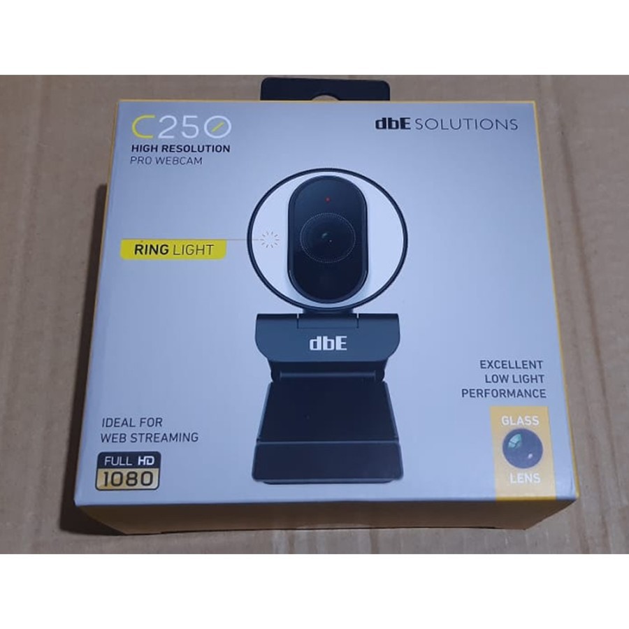 Webcam dbE Acoustics C250 Full HD 1080p With Ring Light - Auto Focus