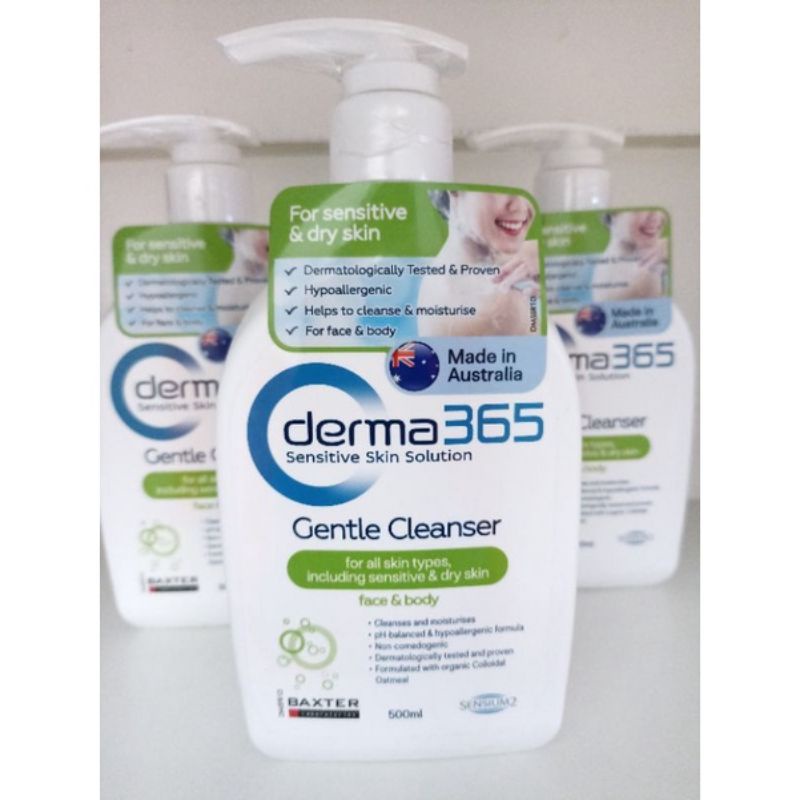 derma 365 gentle cleanser 500ml
