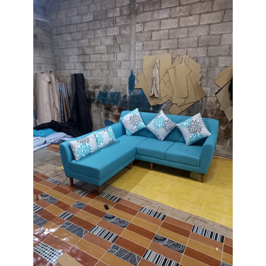 sofa L putus tanpa meja/sofa L/sofa