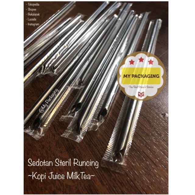 Sedotan Steril Bungkus Plastik Lurus Runcing 6mm 20cm isi 300pcs - HITAM BLACK STRAW kopi Coffee Steril Higienis TEBAL KUAT Bungkus Plastik Tidak Mudah Sobek Bagus 6mm isi 300pcs