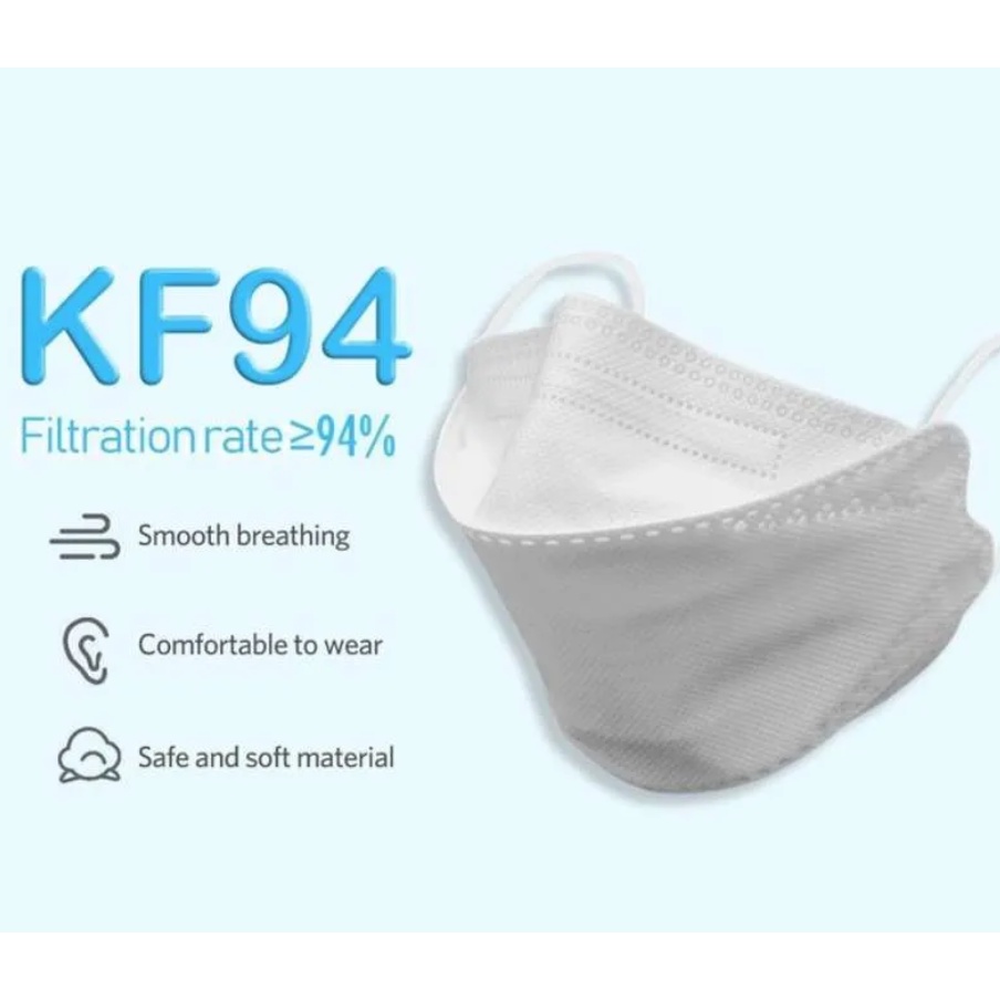 (1 PACK ISI 10 PCS) Masker KF94 KF 94 KN94 Medical Protective Respiratory Mask