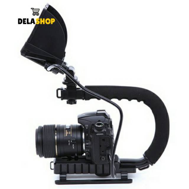 Stabilizer Camera Grip Video Handle C Shape DSLR GoPro Xiaomi Yi 4K Gimbal Flash Mikrofon Steady Cam