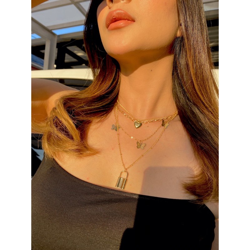 FREESIA BUTTERFLY / KALUNG WANITA - KALUNG H&M - KALUNG LIONTIN - NECKLACE