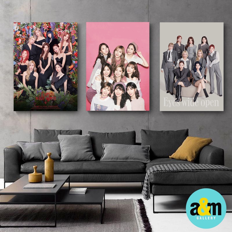 Poster Kayu TWICE Hiasan Dinding Kamar K-POP I Pajangan Dinding Kamar K-POP Wall Decor Kamar - A&amp;M