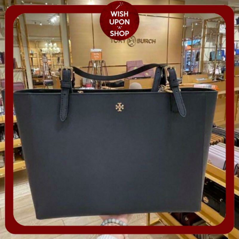TB York Buckle Saffiano Leather Tote